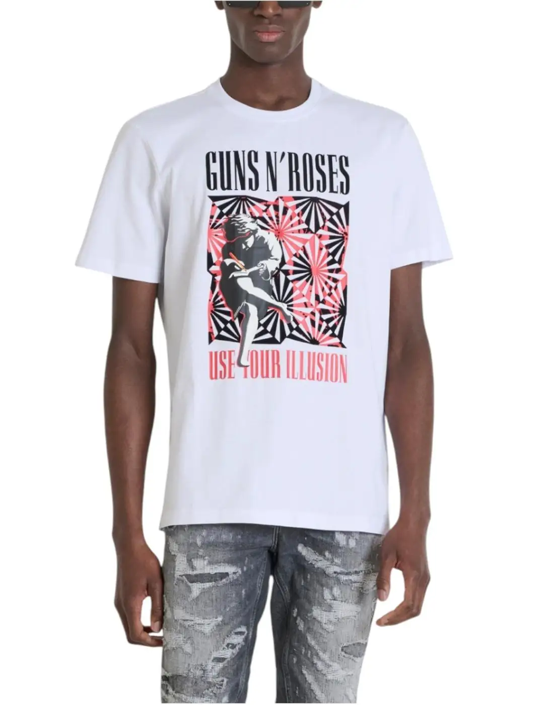Camiseta Guns N ́Roses Antony Morato patrón verano transpirable tendencia urbana Y2k estilo Harajuku Unisex moda Casual Tops