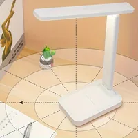 Lampe de bureau pliable, veilleuse à intensité variable contrôlée par tactile USB, lampe de bureau LED à branchement USB, idéale pour lire et dormir en chambre. 3