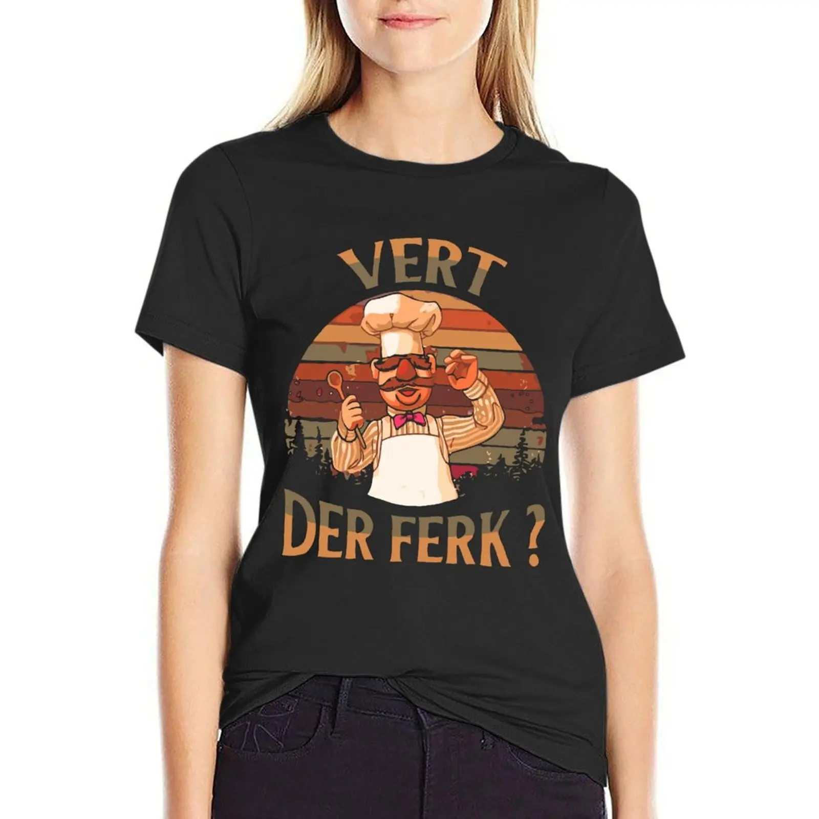 vert der ferk T-Shirt blanks plain Women's tee shirt