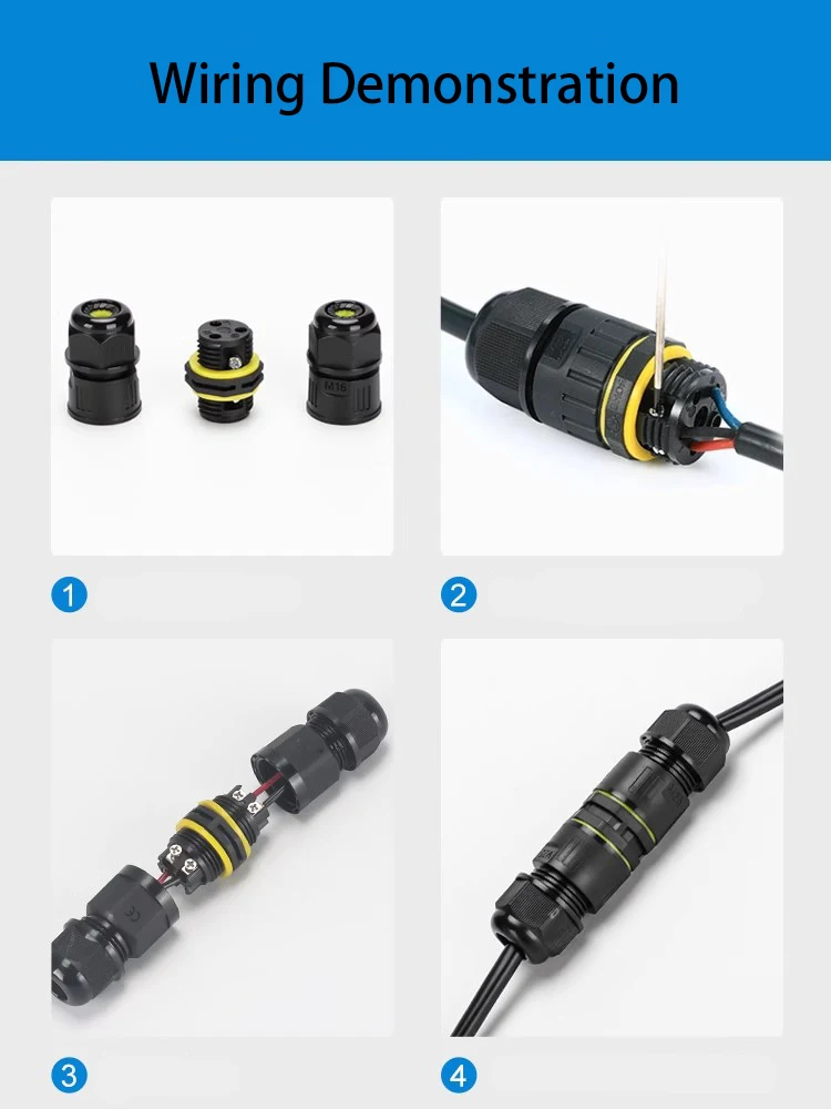 IP68 Waterdichte connector voor buiten T-type draad en kabel Snelkoppeling 2/3/4/5 Core Straatlantaarn voor buiten Regendicht aansluitblok