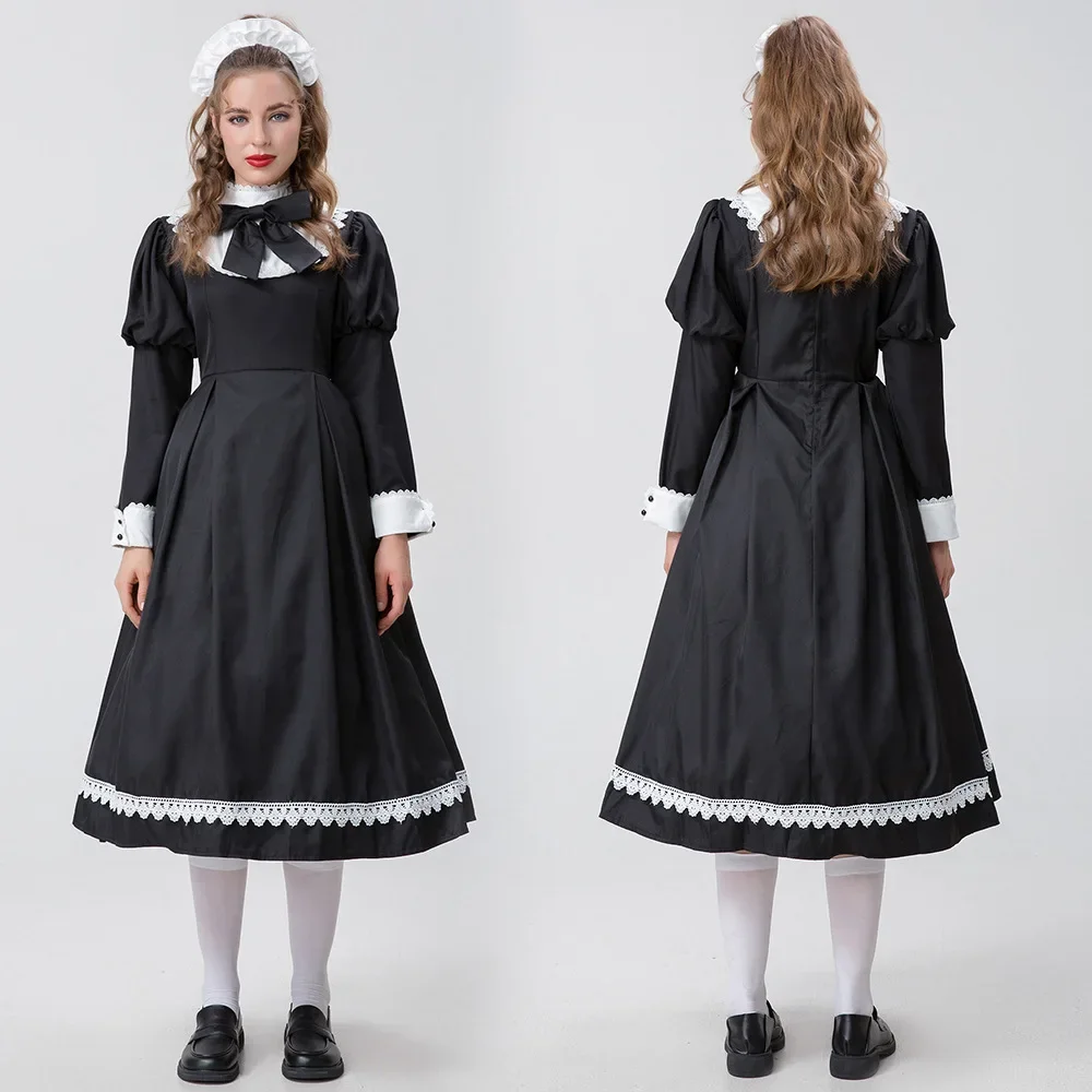 Grote Maat Meidenjurk Lange Lolita Rok Cosplay Kostuum