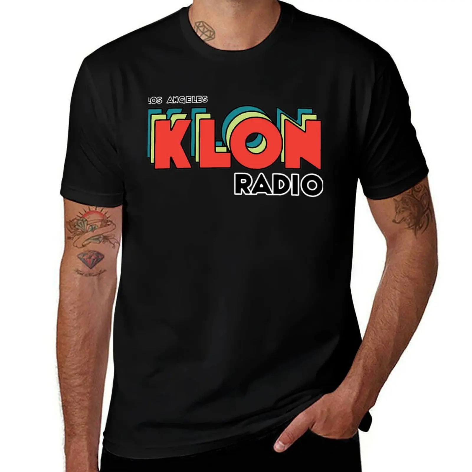 

KLON Radio II T-Shirt Luxury man oversizeds funny costumes Short sleeve tee heavyweight t shirts for men