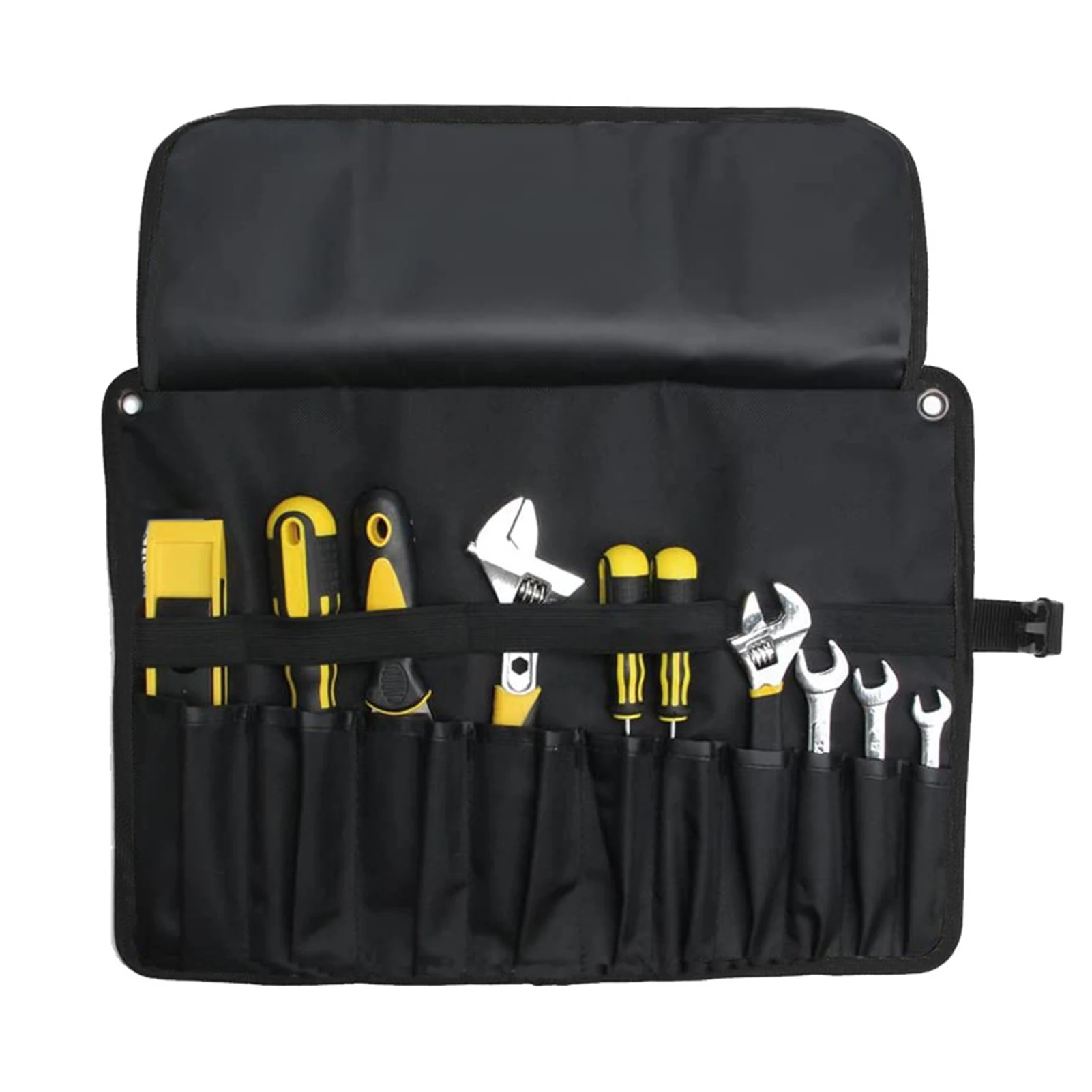 Multi-function Canvas Tool Bag wrench tool roll up Foldable Spanner Organizer Pouch Case hand tool Metal Parts storage bag 공구가방