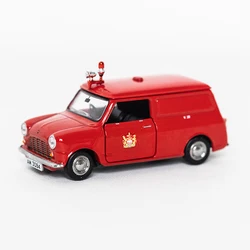 TINY 1:50 Mi-ni Van Fire Services Red Alloy Simulation Model Car