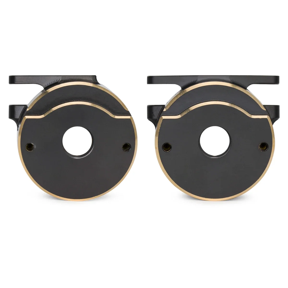 Black 1/10 Scale CNC Brass Weight Kit for Vanquish H10 - Steering Knuckle & Axle Cap Set | Lowers CG, Performance Upgrade