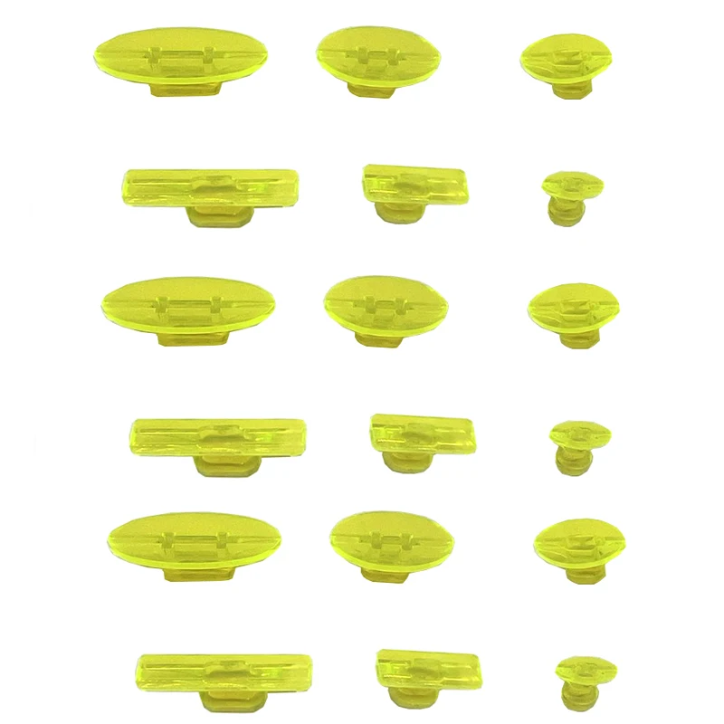 

18 шт. желтого цвета, клейкие вмятинки для ремонта автомобилей, пластиковые вкладки для удаления вмятин, вкладки для ремонта вмятин на града