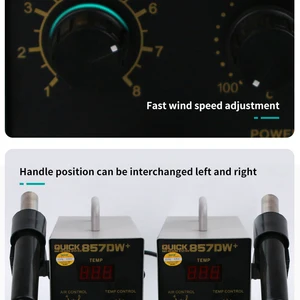 Intelligente Heißluft -Entmietungsstation, Fast 857DW +, Doppelwirbelkette, Schweißreparaturwerkzeuge, SMD, PCB, BGA 12 Hauptverkäufe überarbeiten schnell - №1