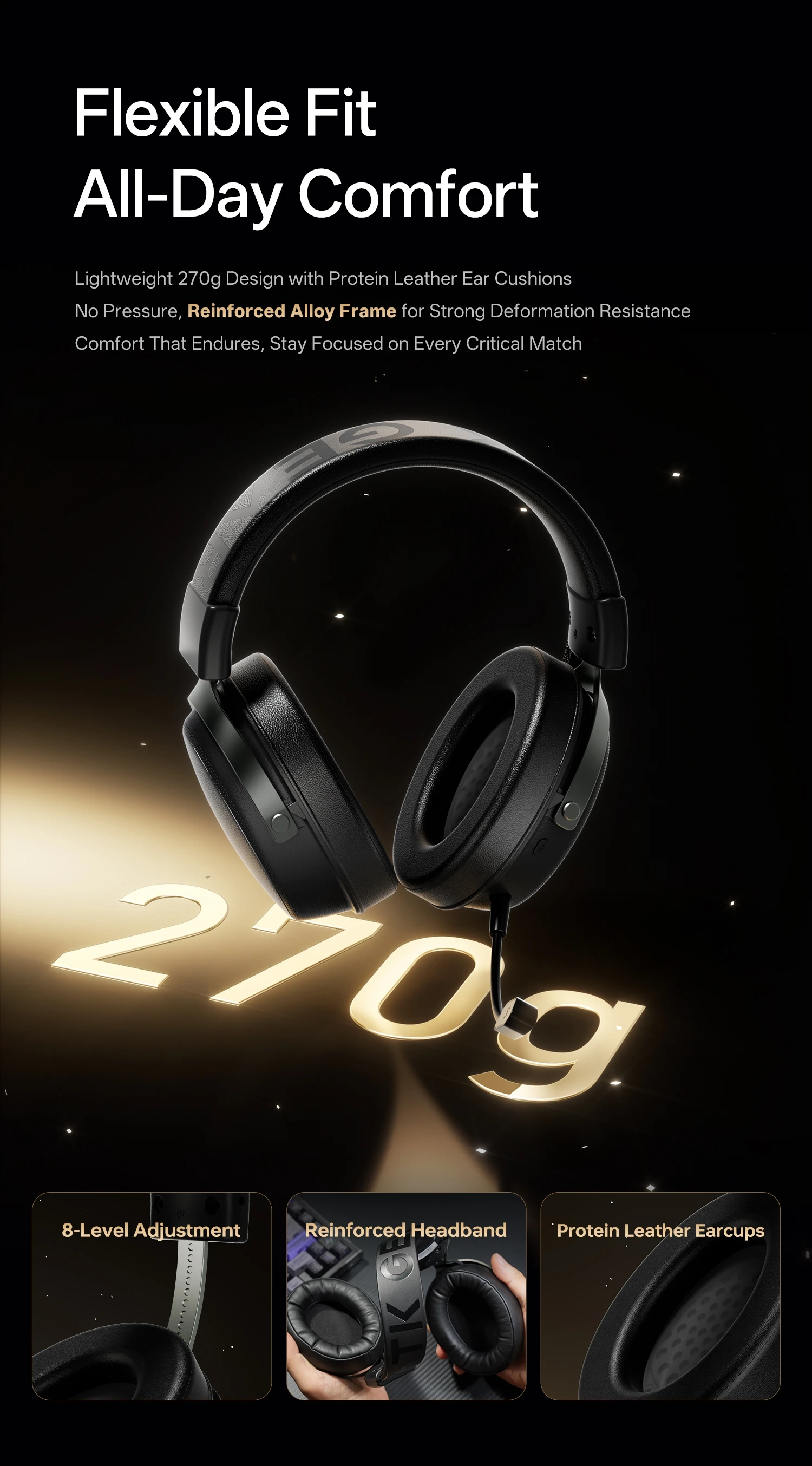 ATK N9 Pro/Ultra E-sports Headset with Mic Low latency Four Mode Wireless Gaming lightweight headphone noise reduction 2.4GHz