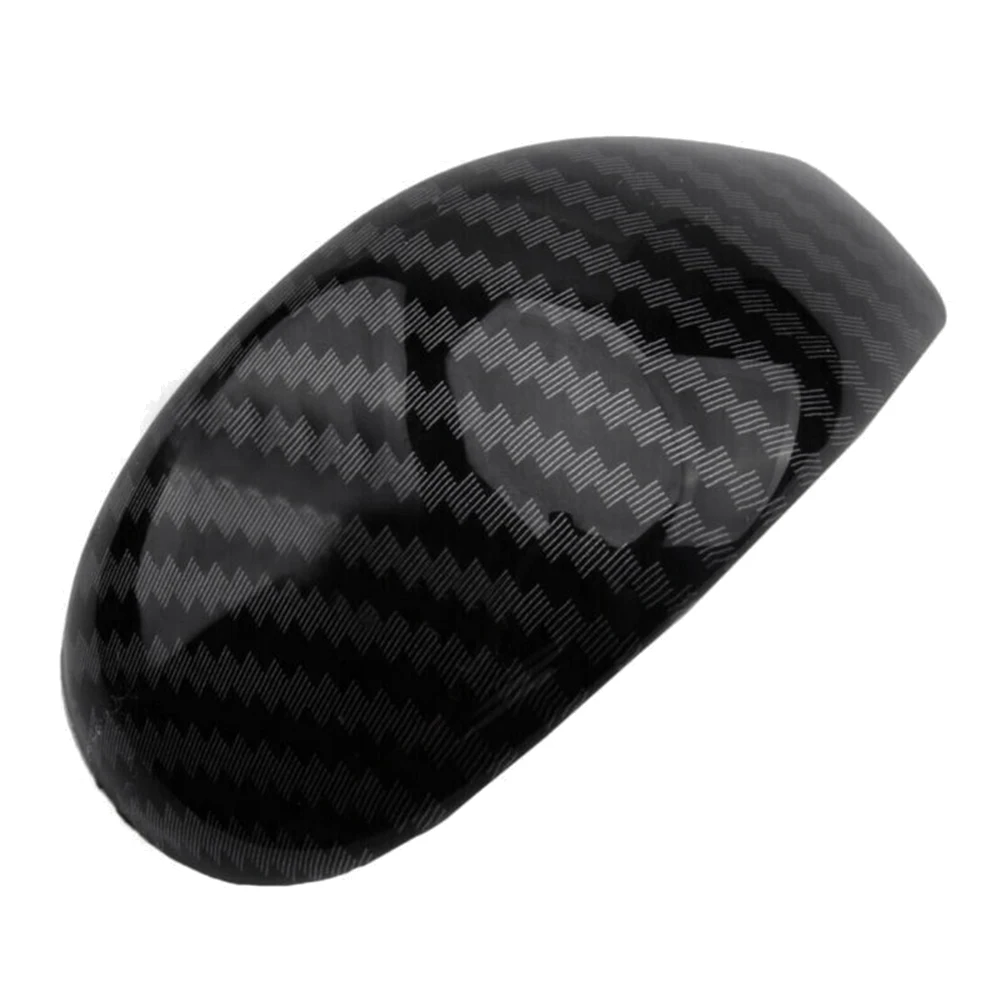 De Fibra De Carbono Console Central Engrenagem Shift Knob, Guarnição Alavanca Capa para Nissan Teana Altima 2013-2018, Decoração