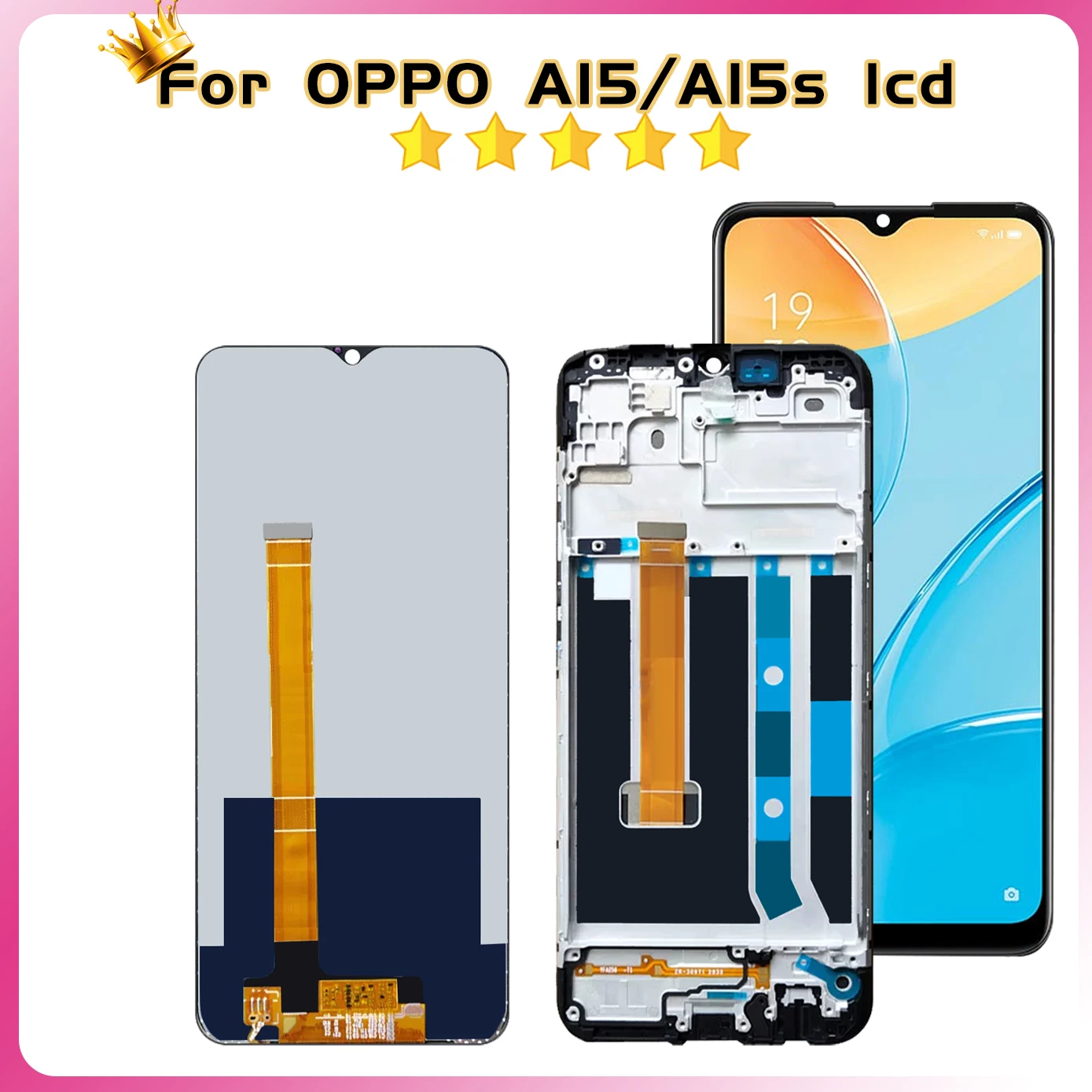 6.52\'\' Lcd For OPPO A15 CPH2185 LCD Display Touch Screen For OPPO A15s CPH2179 Digitizer Assembly Replacement High quality