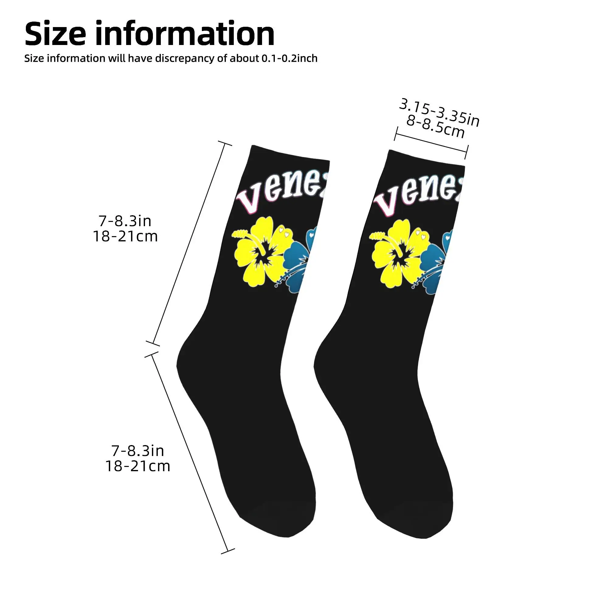 Chaussettes Unisexes Décontractées avec Trois Fleurs, Accessoires Confortables, Absorbant la Sueur