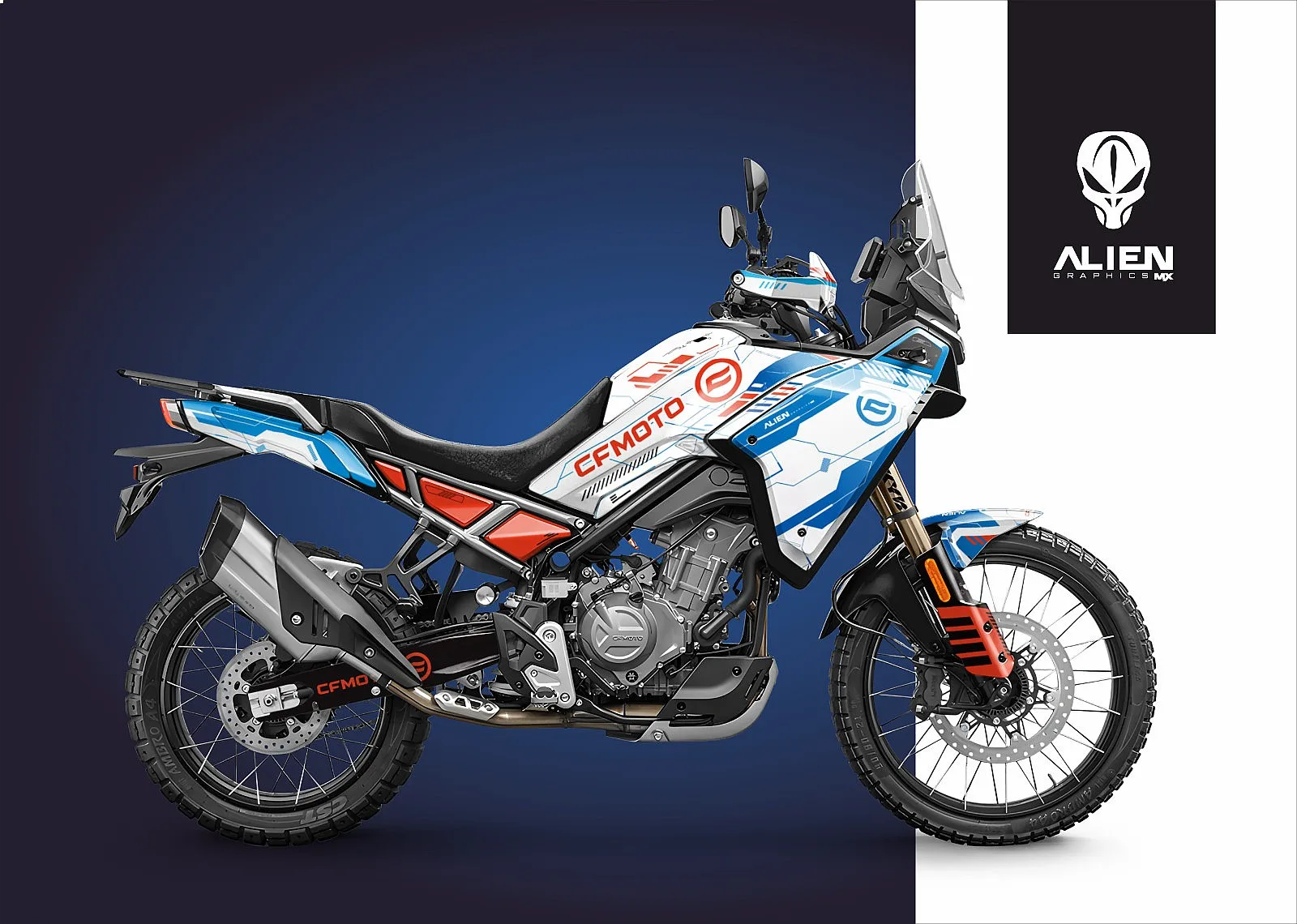 For CFMOTO 450MT 2024-2026 Motorcycle Body Fairing Sticker Decal Protective Sstreet bike graphic kit450MT-35