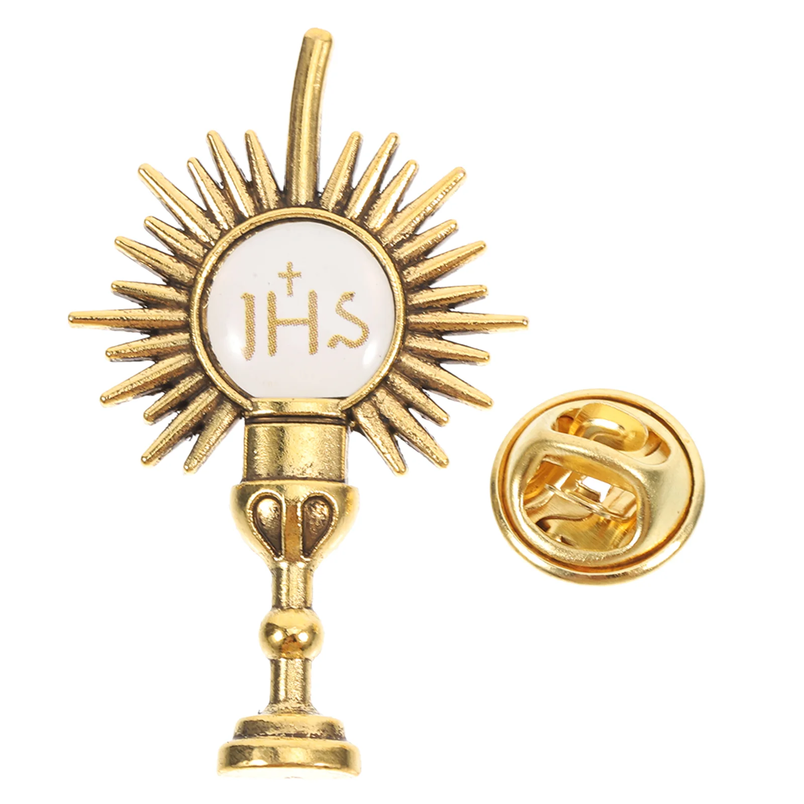 

Cross Brooch Clothes Pins First Communion Decorations Fashionable and Versatile Golden Zinc Alloy Tie