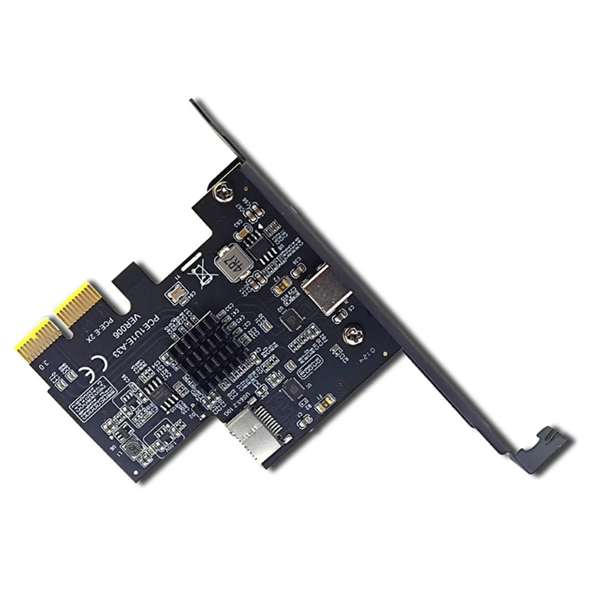 New PCI-Express X2 to Type-E + Type-C Expansion Card USB3.2 GEN2 10Gbps ASM3142 Chip PCI-E to USB-C Adapter for Desktop