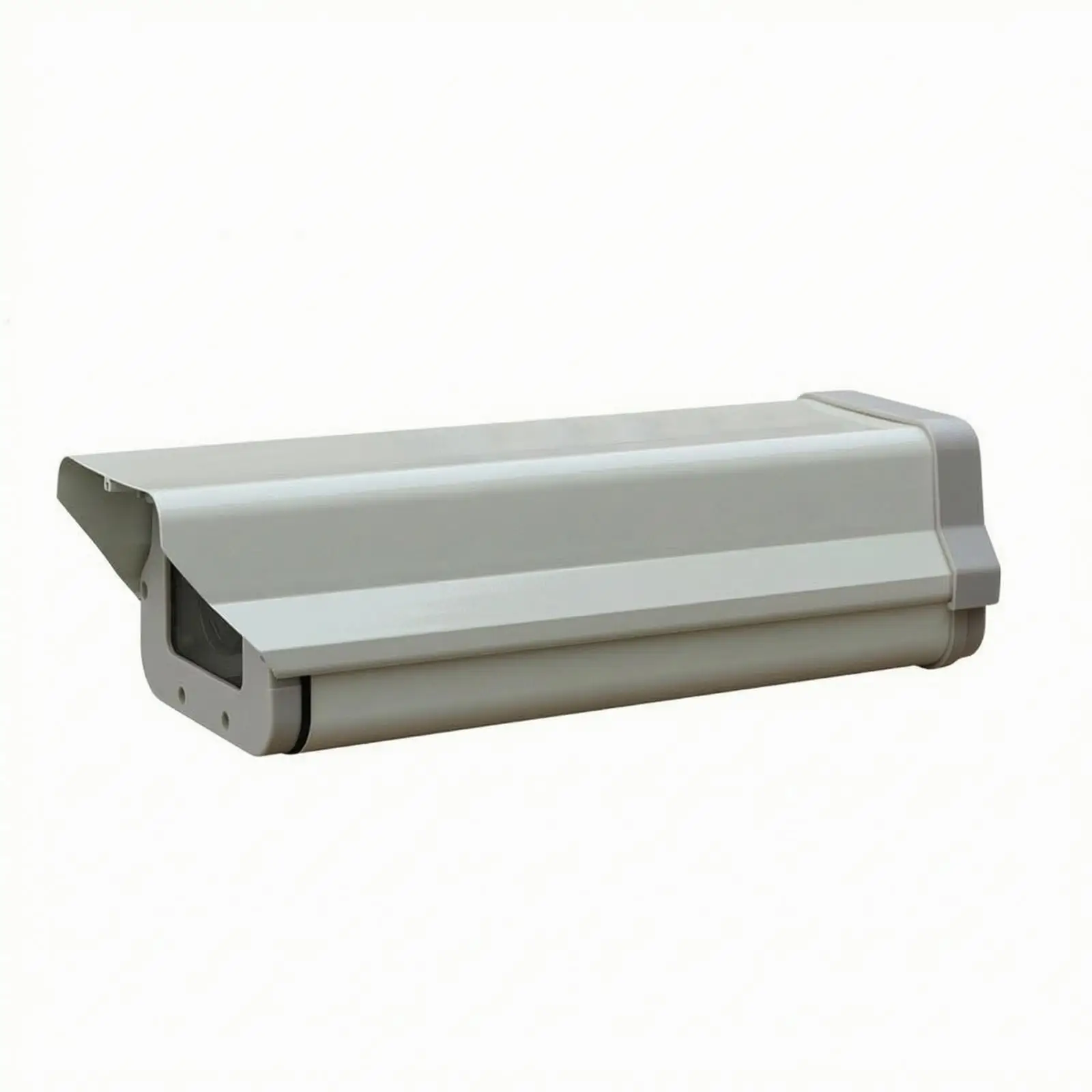 Aluminum Camera Housing with Glass Panel Weatherproof Bullet Camera Housing Weather-Resistant Dustproof for Building Exteriors