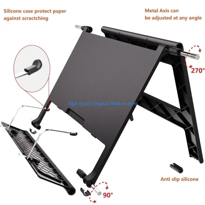 U2JE Adjustable Tablet Stand for Desk Foldable Laptop Stand Portable Laptop
