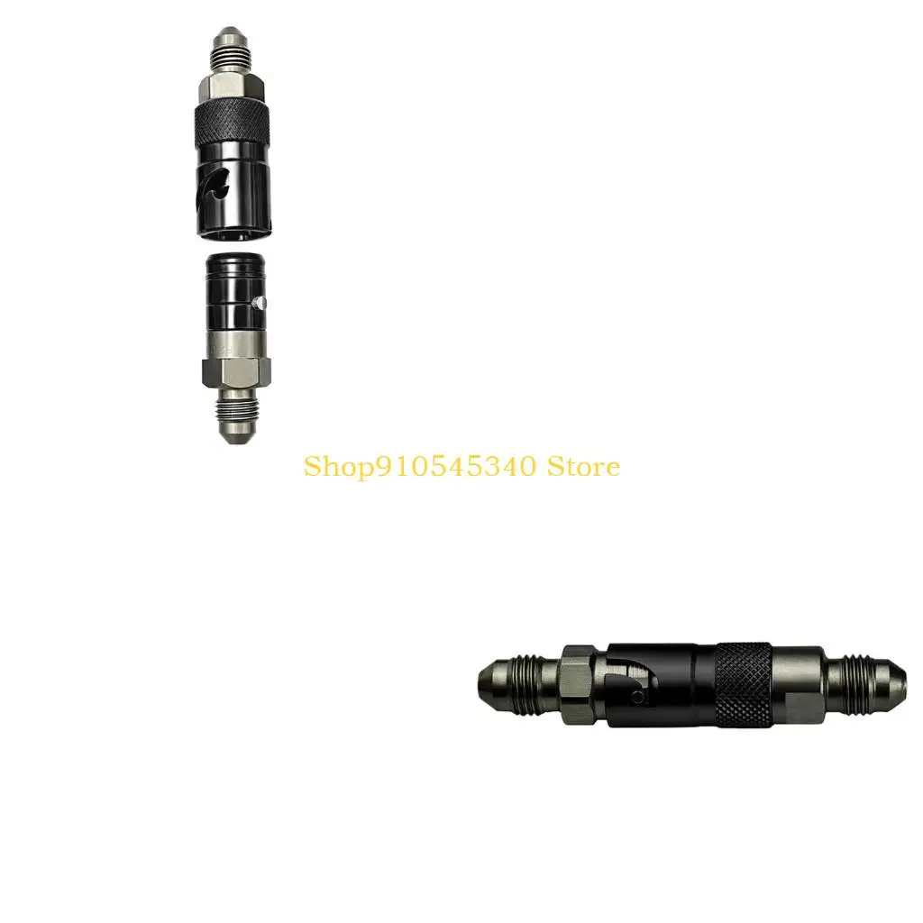 U2JA Motorcycle AN3 Quick Disconnect Brake Line Fitting, 7075 Aluminum Quick Release Coupler for Brake Line Service Work