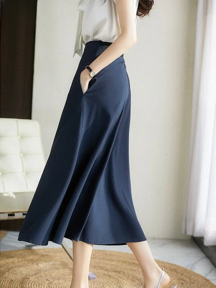 

Skirts For Women Kawaii Woman Skirt With Pocket Long Cute Maxi Cheap Y2k Vintage V Luxury Elegant Offer Aesthetic Hot Premium On