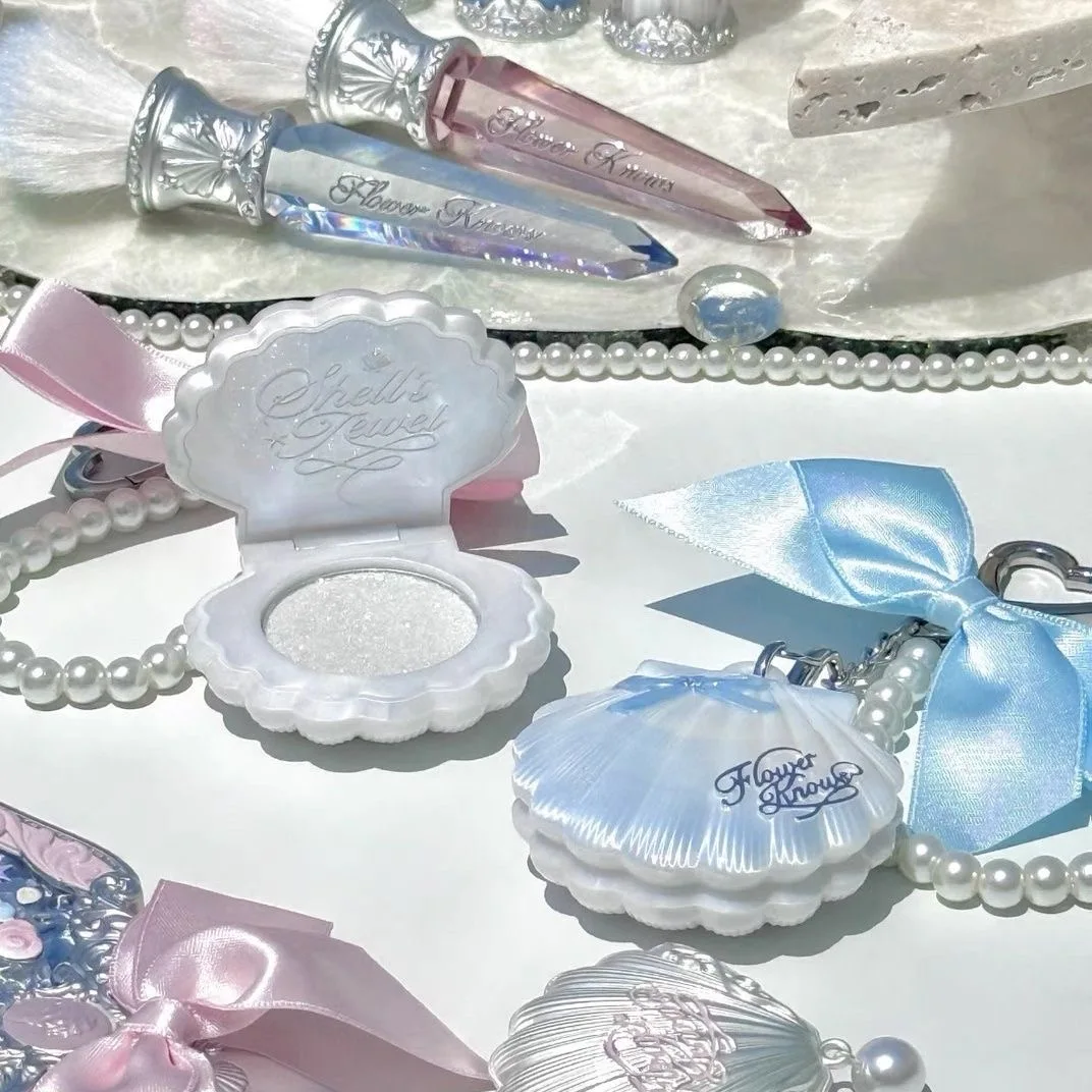 paleta-de-iluminador-glitter-pressed-powder-shell-pearl-collection-da-flowerknows-iluminador-de-maquiagem-com-brilho-para-o-corpo