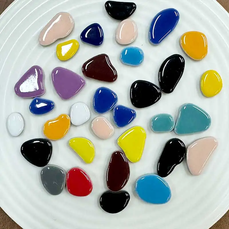 

50g Porcelain Mosaic Tiles DIY Craft Ceramic Tile Mosaic Making Materials hobby pieces bulk crafts 17