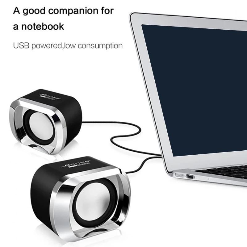 Alta potencia de rango completo estéreo Subwoofer PC altavoz portátil bajo música DJ USB altavoces de ordenador para ordenador portátil teléfono TV