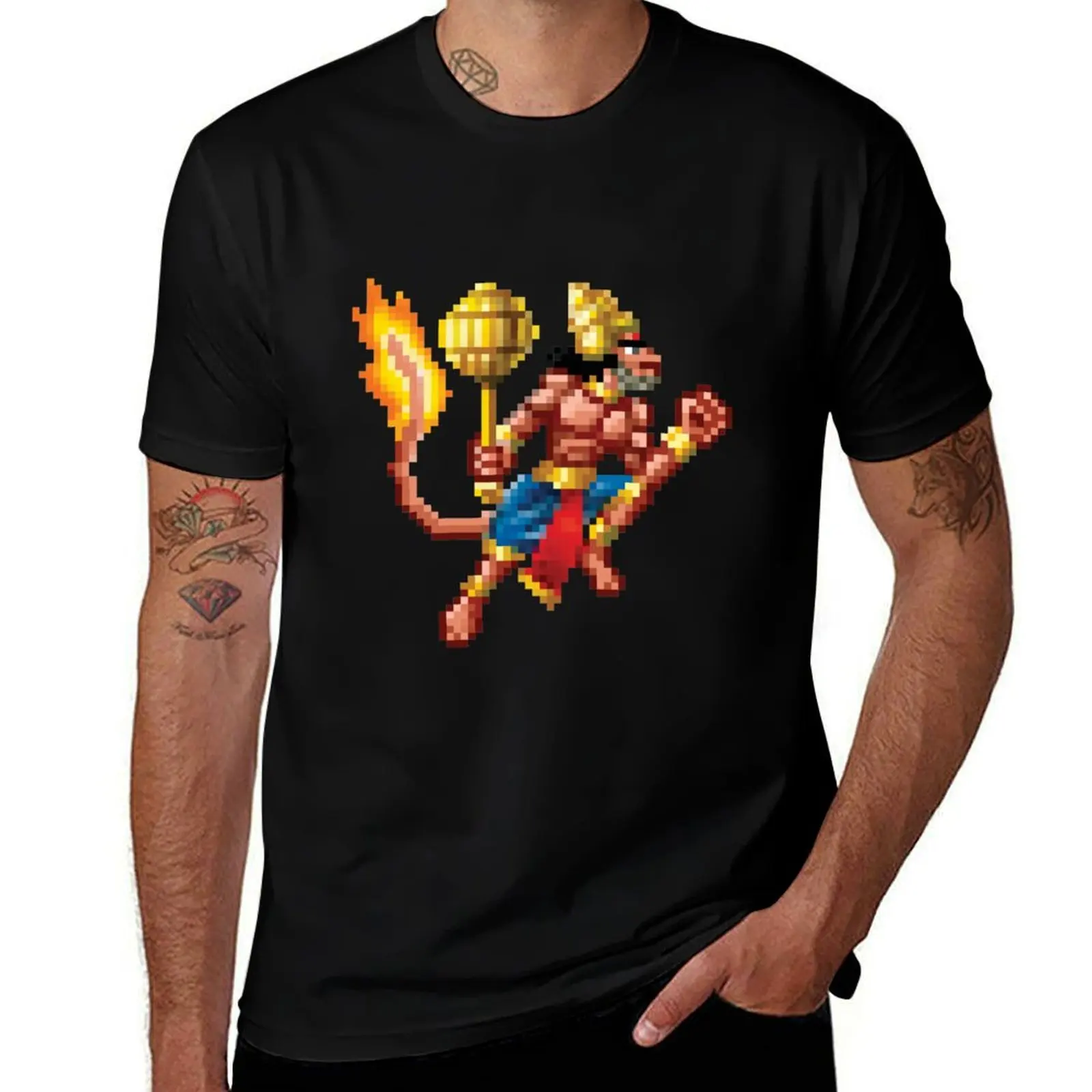 Hanuman Pixel Art T-Shirt anime t shirts for man T-Shirt