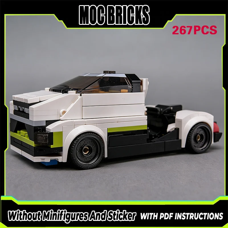 

City Car Model MOC Building Bricks American Freight Semi Truck Modular Technology Gifts Holiday Assemble Children Toys Suit