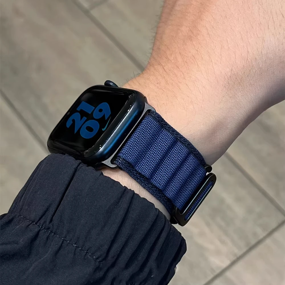 Ремешок Alpine для Apple Watch Ultra 2, ремешок 49 мм, 46 мм, 45 мм, 44 мм, 40 мм, 41 мм, 42 мм, нейлоновый браслет iwatch series 10 9 SE 6 7 8 Band