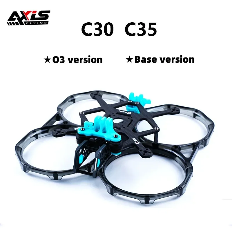 Axisflying C30 138mm 3 pulgadas/C35 152mm 3,5 pulgadas fibra de carbono Cinewhoop marco protector de hélice para RC FPV Freestyle CineON Drones