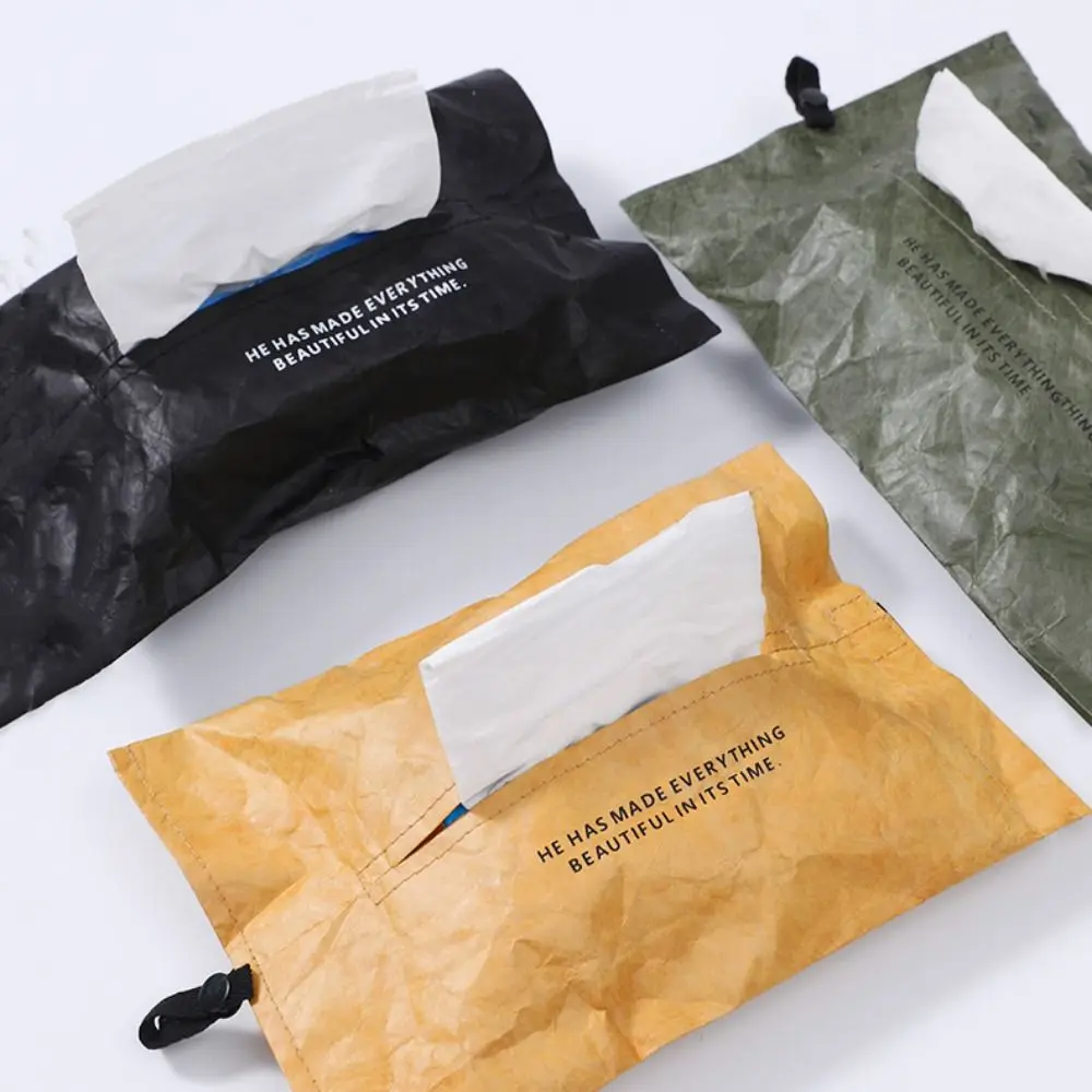 

Multifunction DuPont Paper Portable Tissue Case Dustproof Waterproof Toilet Tissue Box Foldable Napkin Papers Bag For Car