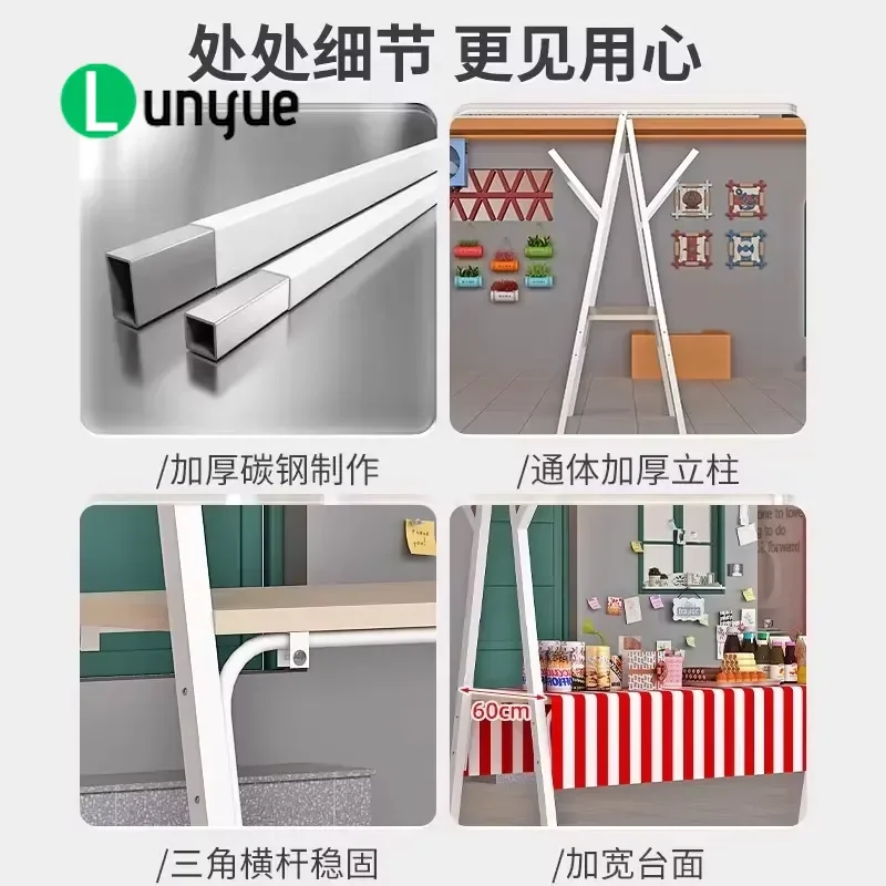 Foldable Market Stall Display Stand Commercial Night Market Mobile Shelf Portable Promotional Float Cart for Street Vendors