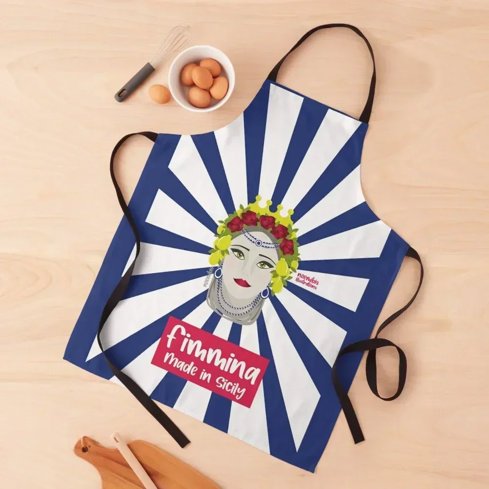 

Testa di Moro Fimmina Apron Kitchen Chef Salon innovative kitchen and home items christmas Apron