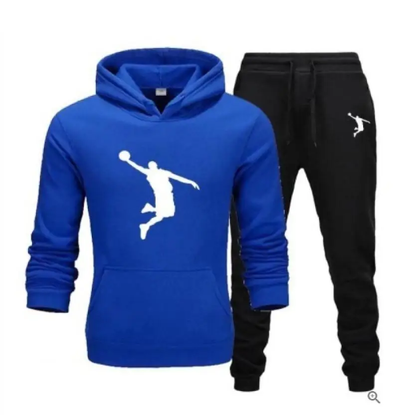 2024 nouveau imprimé hommes sportswear sweat à capuche trempé Casual jogging suit pantalons de sport costume de mode de haute qu