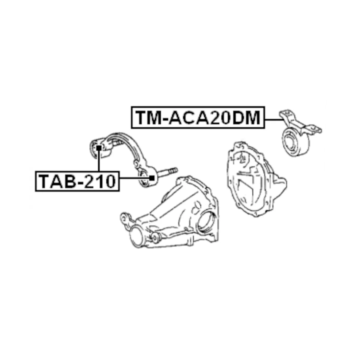 Engine Rear Differential 52380-42050 52380-42081 for Toyota RAV4 Mk2