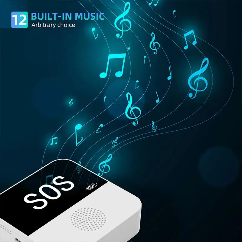 Tuya WiFi Smart Home Alarm System Security Kit Remote APP Monitoring Anti-theft Alarm Sound Doorbell Call Multi-functional Home