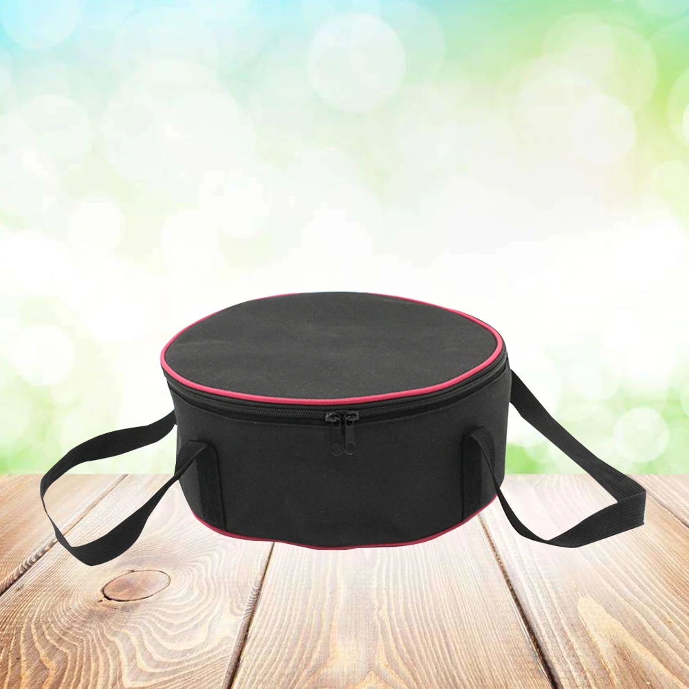 

Camping Bowls Kitchen Utensils Bag Portable Durable Picnic Barbecue Carrying Case Pot Bag Double Head Zipper Easy Storage Strong