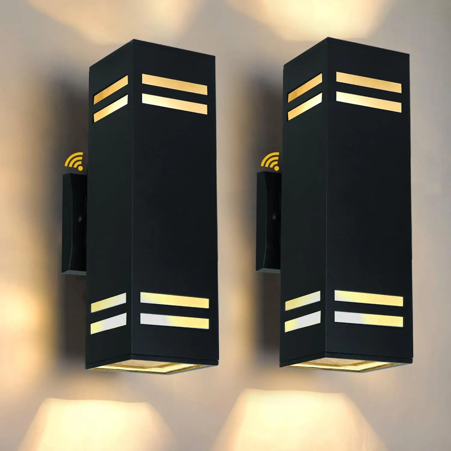 

Современный черный уличный настенный светильник с датчиком от заката до рассвета, алюминиевое освещение для крыльца и входной двери дома