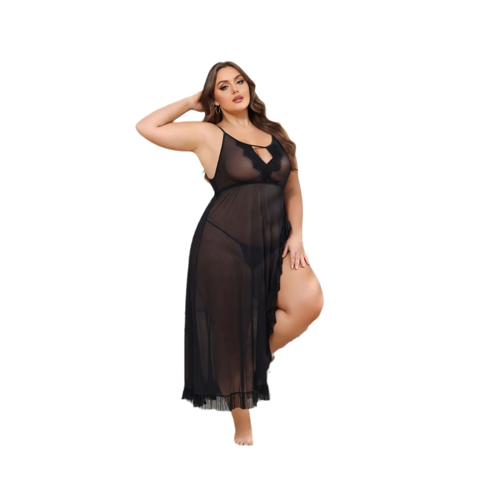 Women's babydoor  lingerie Perspective Backless lingerie ultra hot Sexy Transparent  Plus Size Women's Sleepwear Women's pajamas