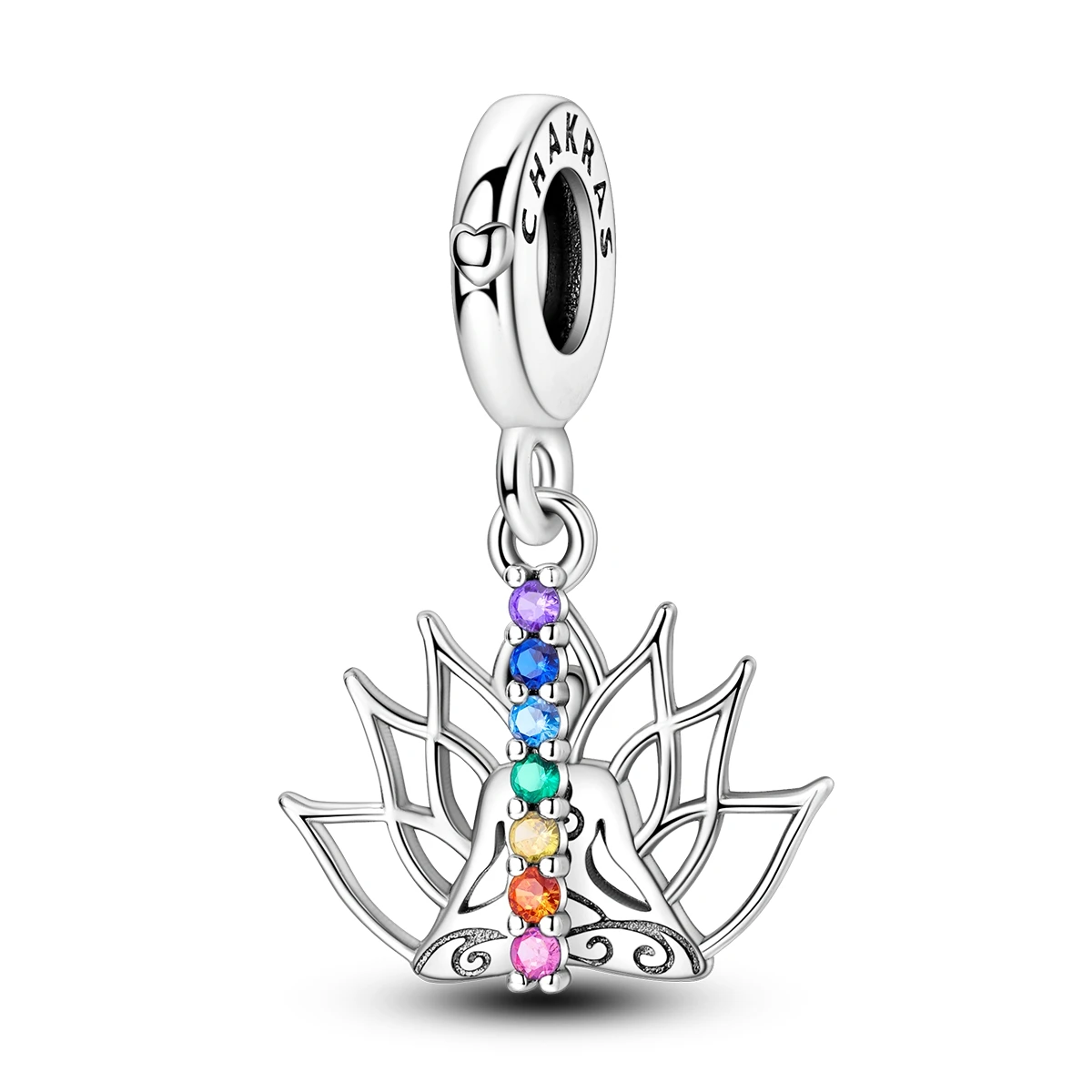 

Silver 925 Charm Yoga For Woman Fit Original Bracelet Diy Dangle Charm Fine Jewelry