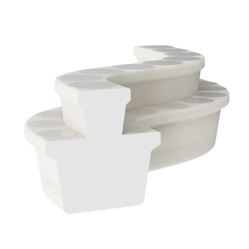 

Booth Display Stand Decorative Display Shelf Multi-layer Middle Island Display Stand Foldable
