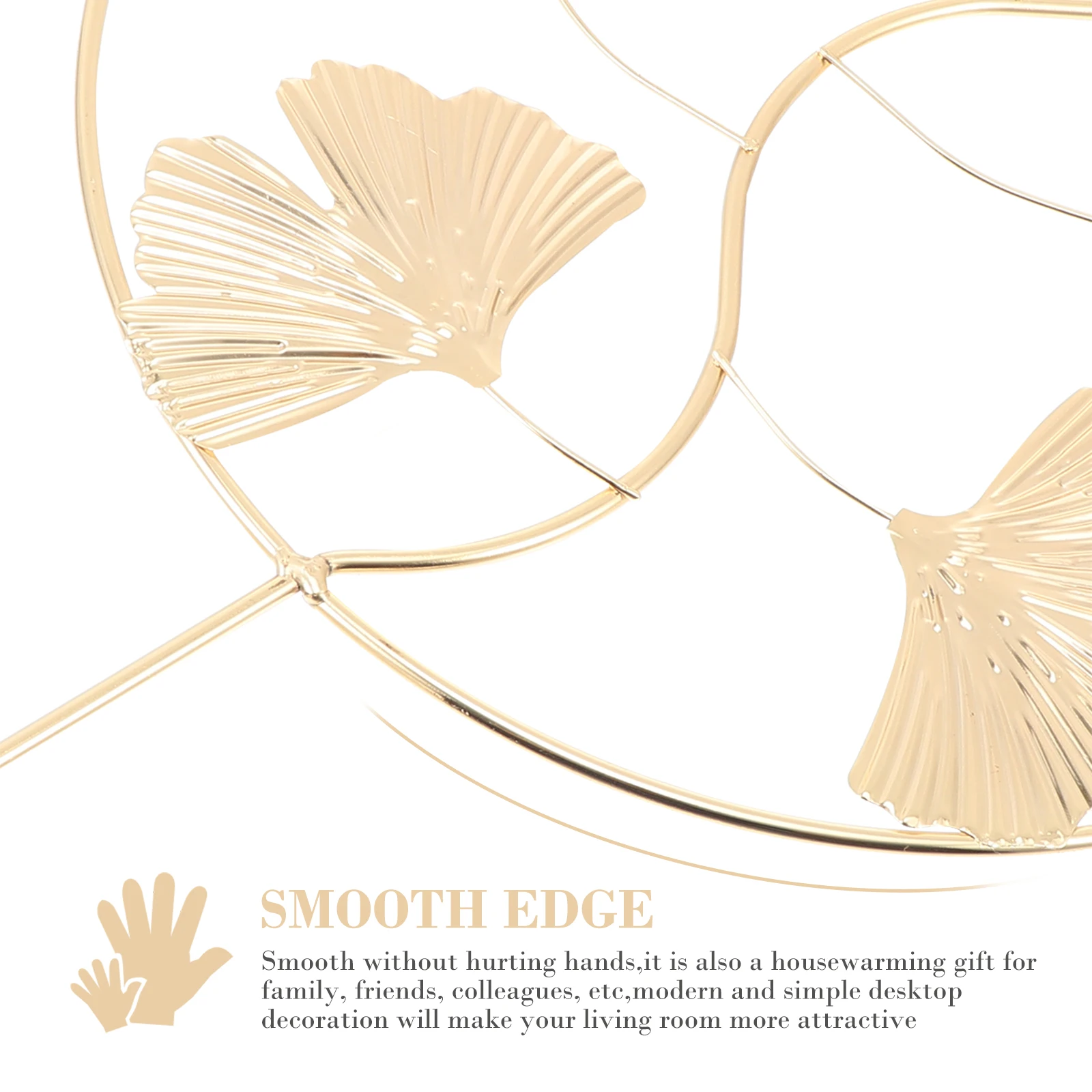 

Ironwork Leaf Decorative Adornment Creative Model Desktop Tabletop Office Hotel Premium Material Delicate Stable Modern Simple