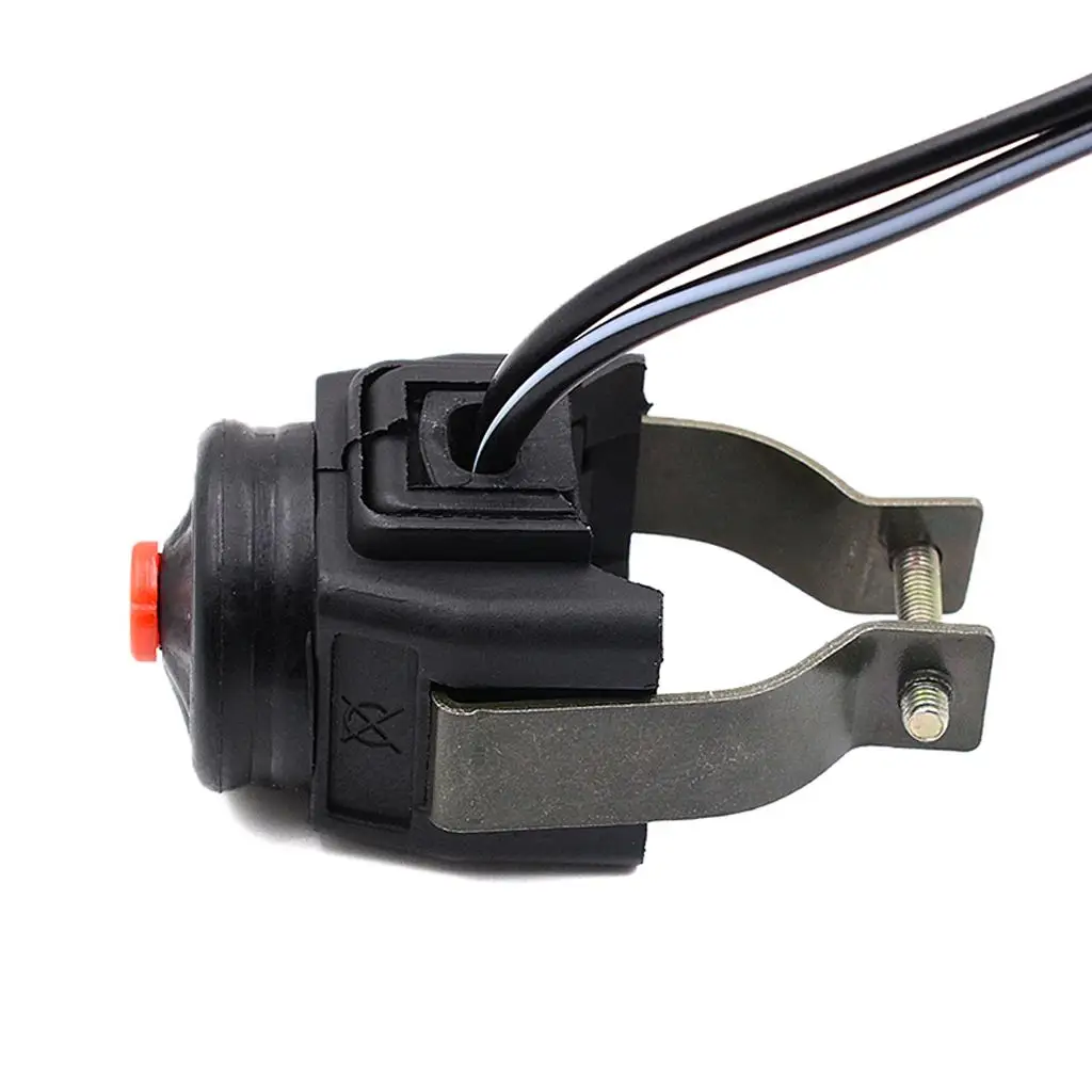 Universal Handlebar Horn Switch Push Button on Off for Motorcycle ATV 7 by 8 Handlebars