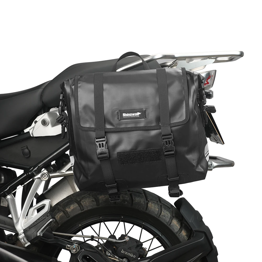 Rhinowalk Motorcycle Side Bag Saddle 15L Waterproof Quick Release Motorbike Saddlebag Pannier Bag Motor Storage Pack 1 Piece