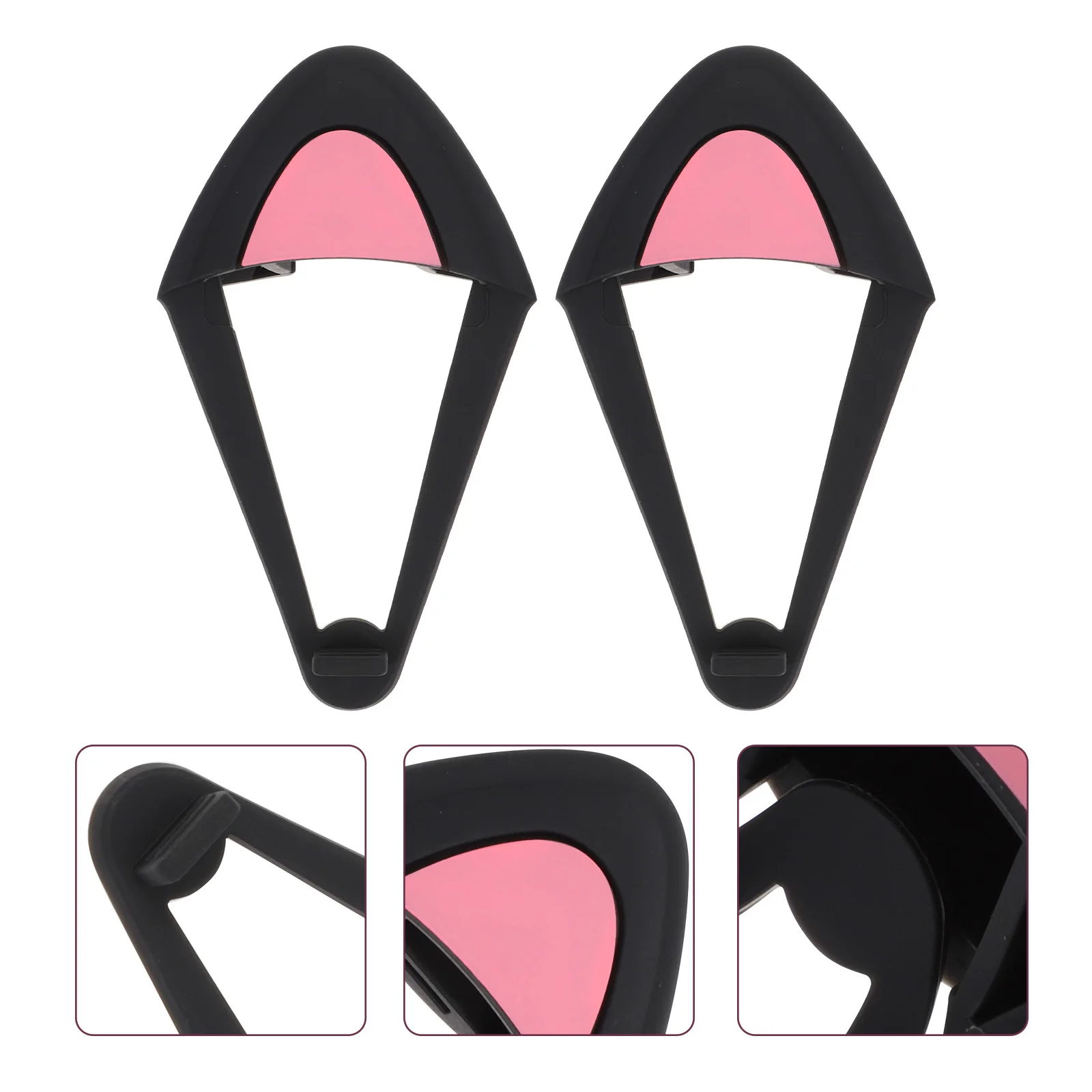 

1Pair Cat Ear Headphone Decors Universal Fit Headset Decorations Supple Flexible Silicone Lovely Cartoon Style Headphone