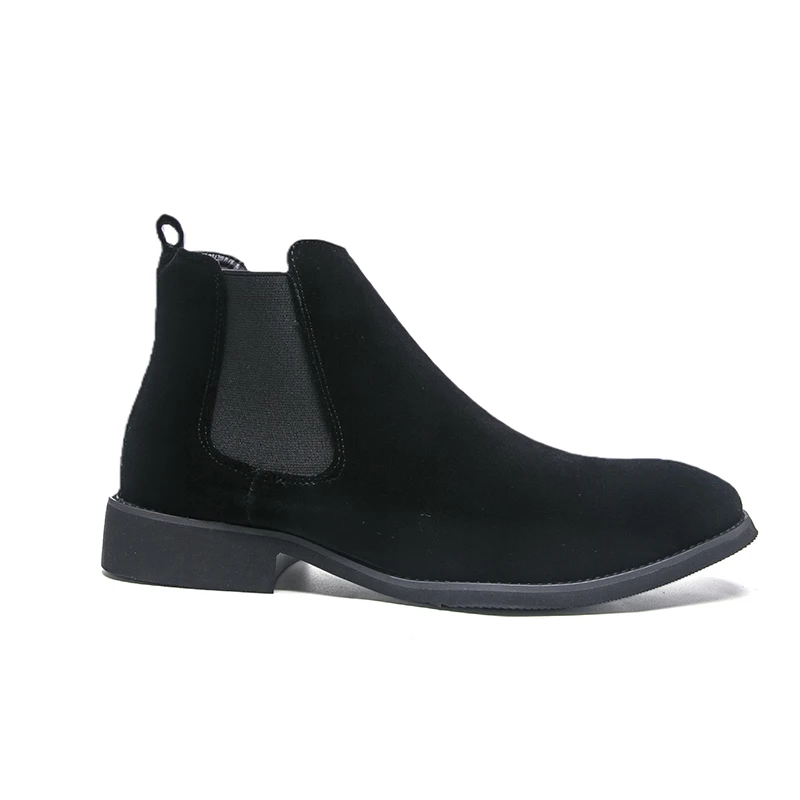 Brand Men's Boots Designer British Style Men Chelsea Boots High-top Buckle Strap Formal Shoes High Quality Men Motorcycle Boots