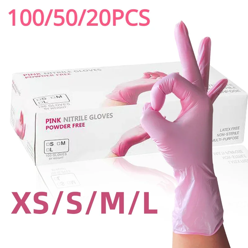 Disposable Pink Gloves for Cooking - Anti-Static Kitchen Tools, Durable and Comfortable, Perfect for Food Prep and Handling