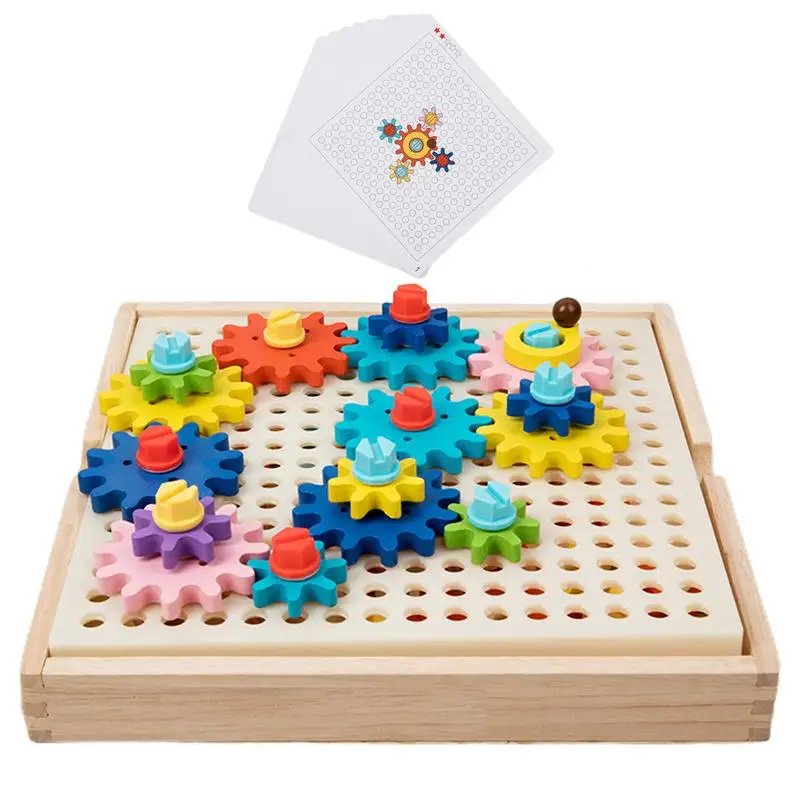 

Learning Gears Toy STEM Gear Building Blocks Learning Activities Fun Educational Toy For Fine Motor Skills Montessori Toy Gear