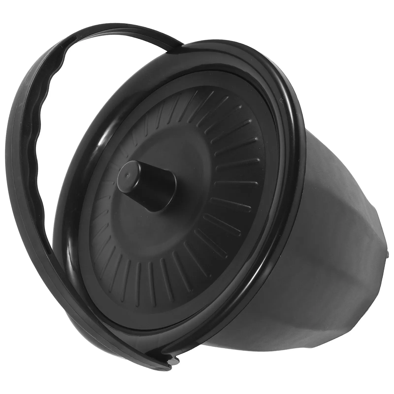 

Portable Plastic Urinal Chamber Pot for Bedroom Household Elderly Spittoon Lid Black Use Lightweight Durable Easy Wash