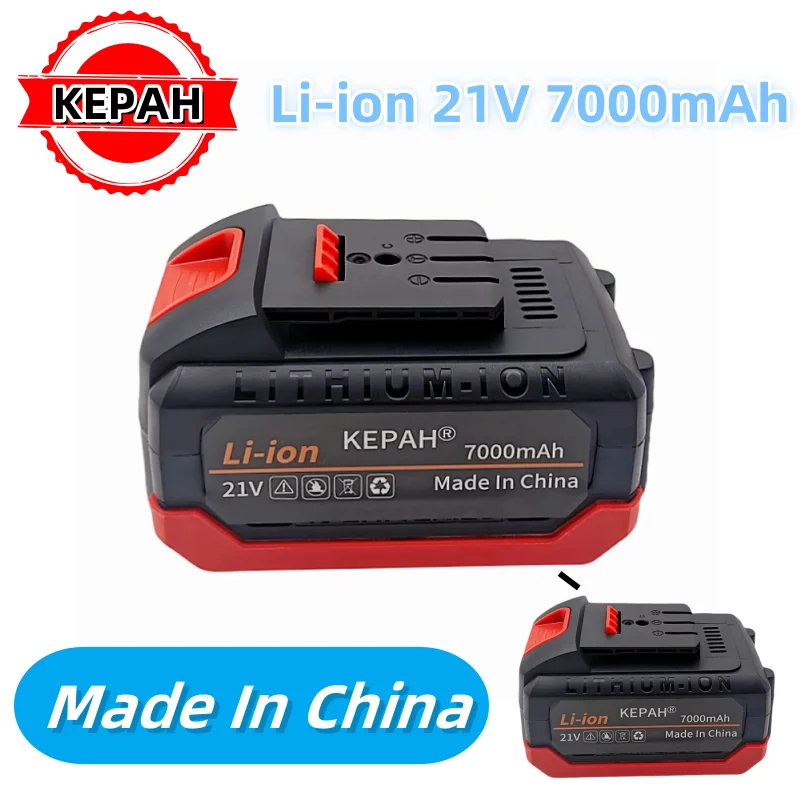 For Dayi 21V 7.0Ah Lithium-ion Rechargeable lpega Power tool Battery Suitable for Cordless Electric wrench, drill, saw etc