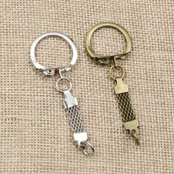 60x24mm 10pcs/lot Key Ring Key Chain Rhodium Bronze Colors Plated Lobster Clasps Keychain Keyrings Wholesale